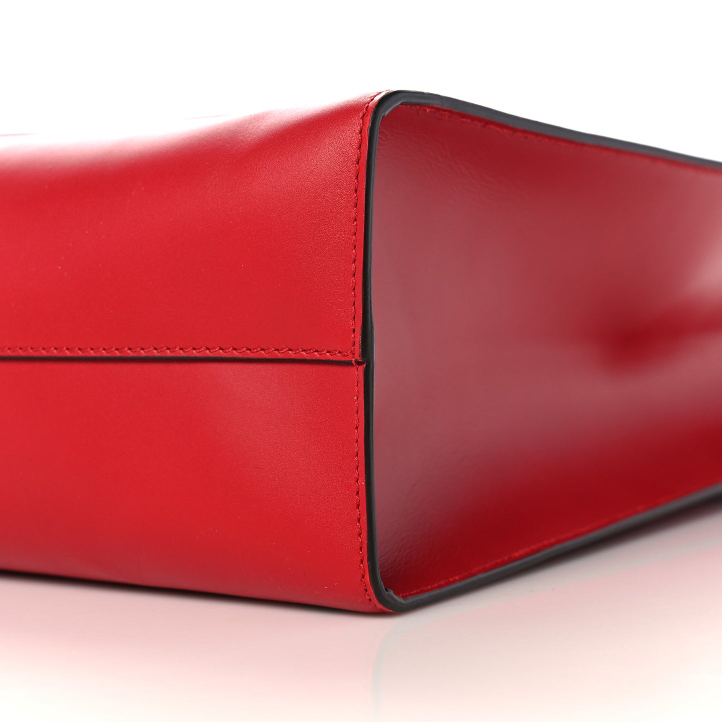 Calfskin GucciGhost Real Medium XL Tote Hibiscus Red