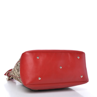 Gucci Monogram Medium Valentine Top Handle Bag Red 4 of 10