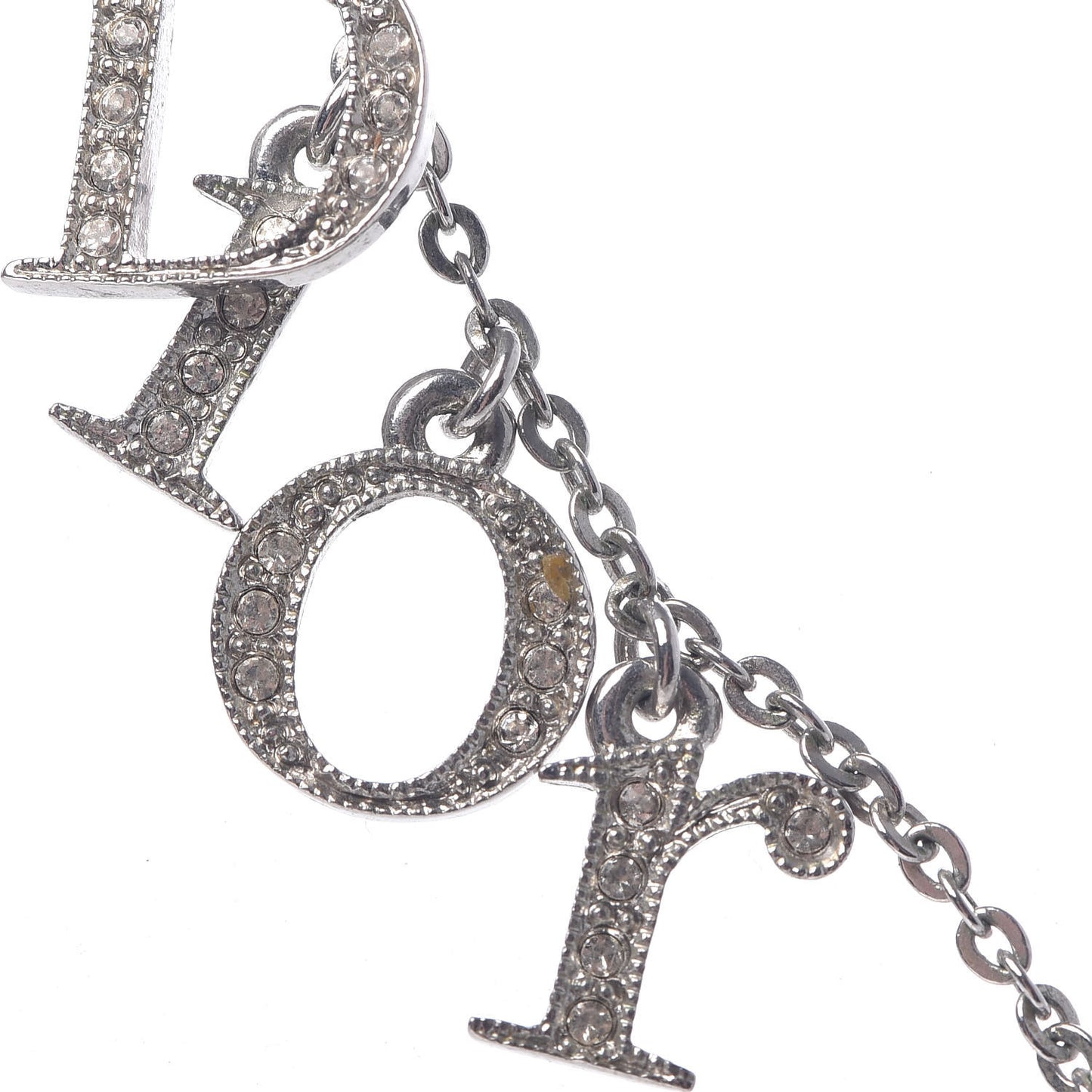 Metal Logo Necklace Silver