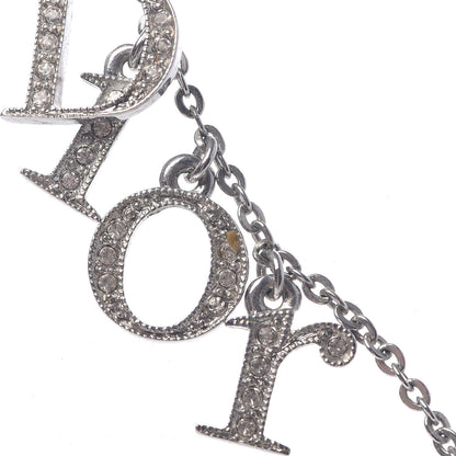 Christian Dior Metal Logo Necklace Silver 7 of 10