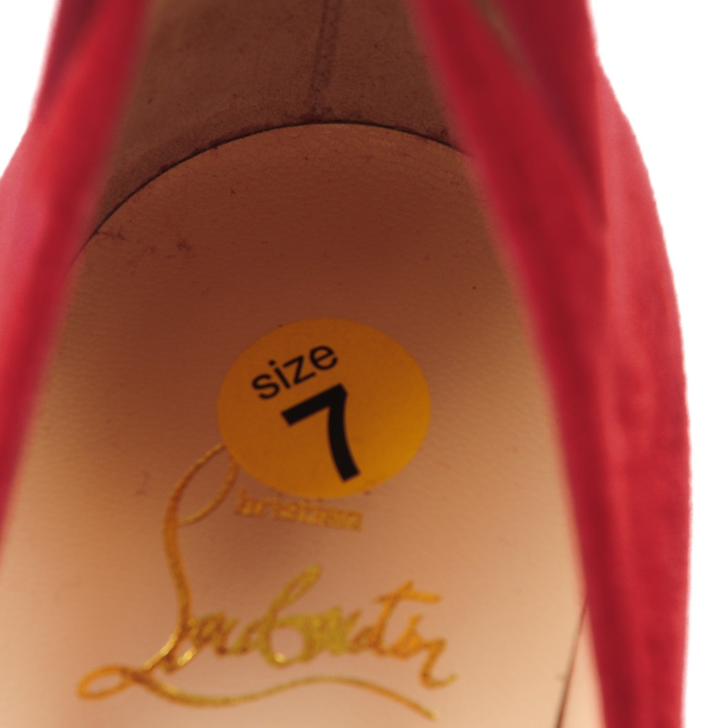 Christian Louboutin Suede Victorina 100 Pumps 37 Carmin 8 of 8