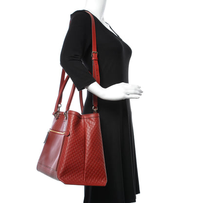Gucci Soft Microguccissima Large Tote Red 2 of 10