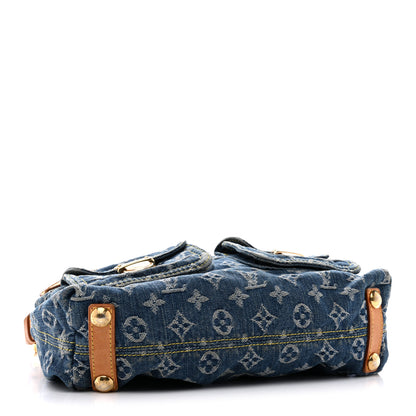 Louis Vuitton Monogram Denim Baggy PM Blue 4 of 12