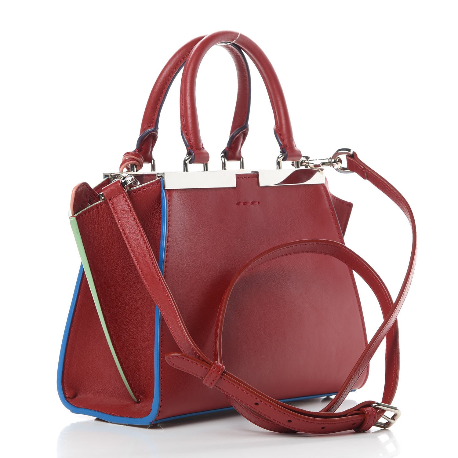 Fendi Vitello Dolce Mini 3jours Tote Ribes 3 of 13