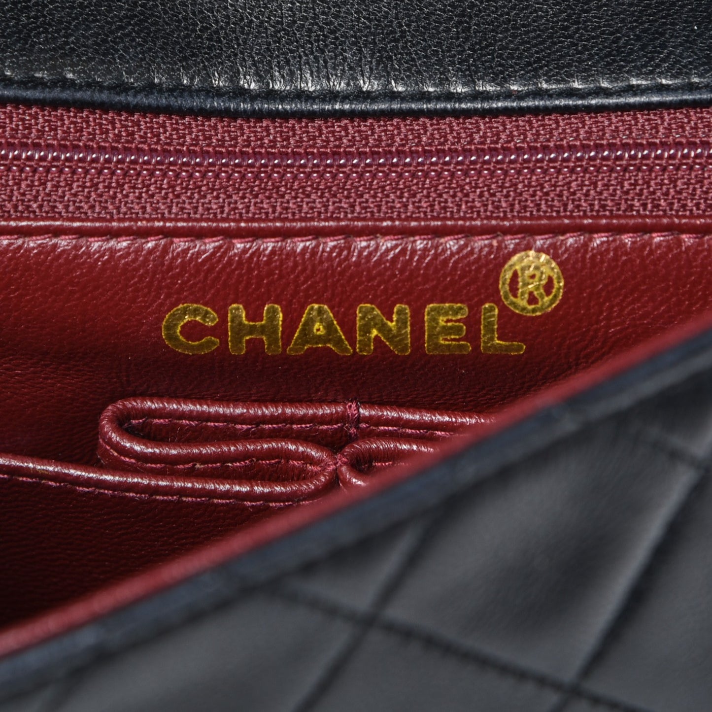 Lambskin Quilted Small Flap Black