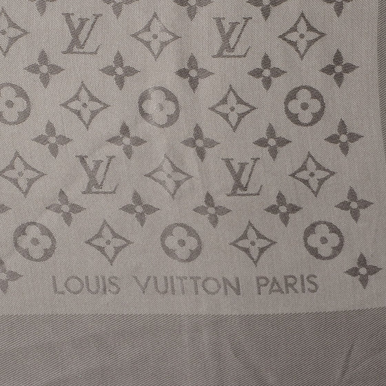 Silk Wool Monogram Shawl Verone