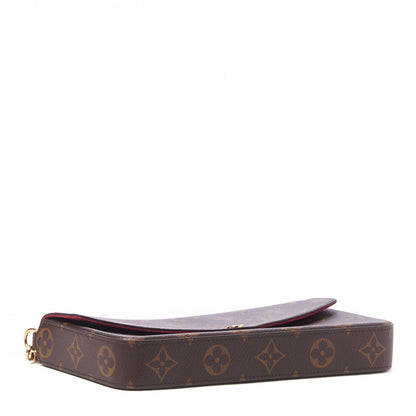 Louis Vuitton Monogram Pochette Felicie Chain Wallet Fuchsia 4 of 8