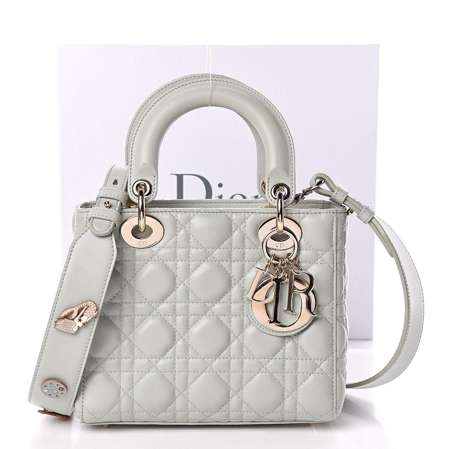 Christian Dior Lambskin Cannage Small My Lady Dior Pistachio 11 of 11