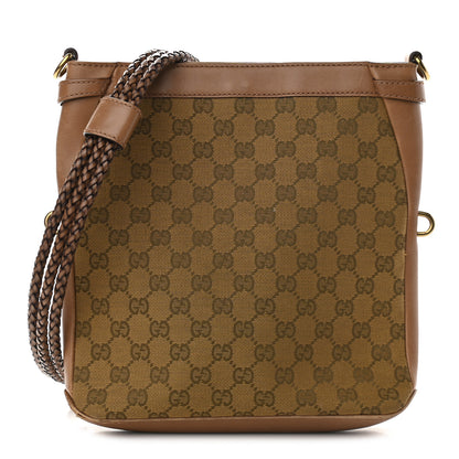 Gucci Monogram Braided Shoulder Bag Brown 1 of 8