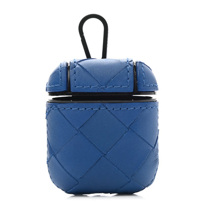 Bottega Veneta Nappa Intrecciato Airpods Case Blue 1 of 7