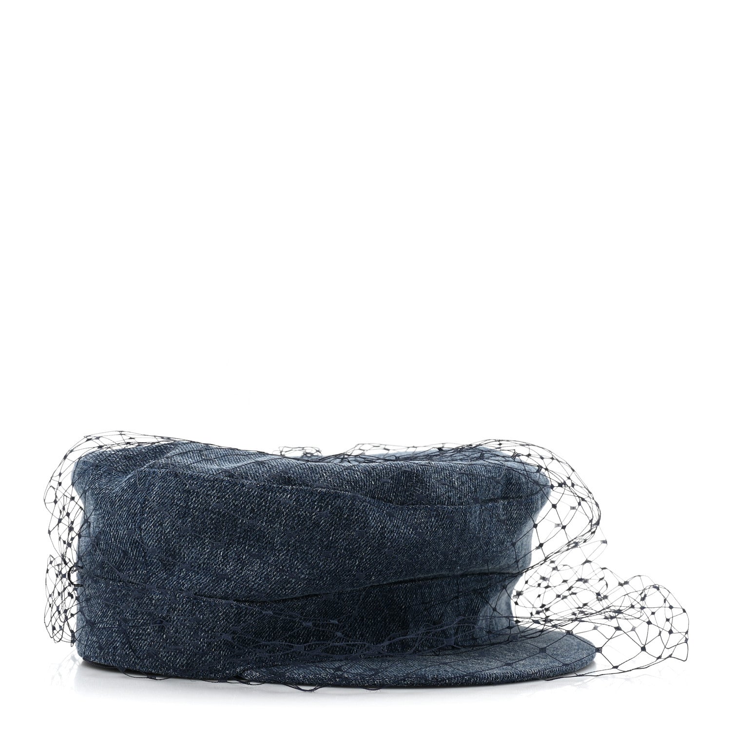Christian Dior Denim Arty Veil Cap 57 Blue 1 of 7