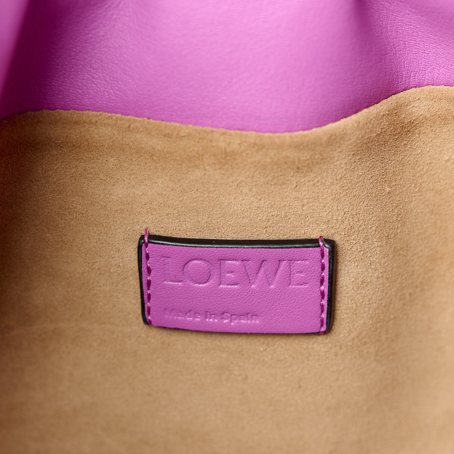 Loewe Calfskin Flamenco Knot Clutch Purple 6 of 10