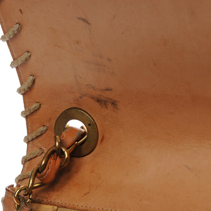 Chanel Calfskin Embossed XL Jumbo Flap Natural 20 of 20