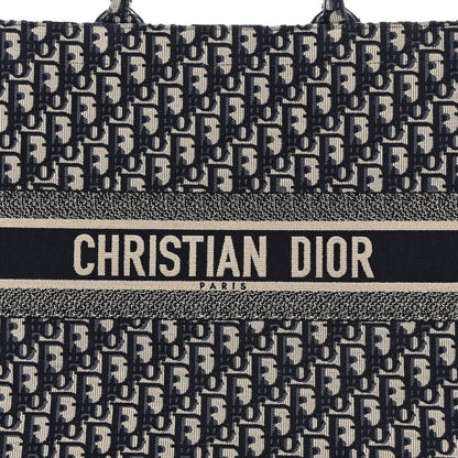 Christian Dior Oblique Large Book Tote Blue Multicolor 8 of 12