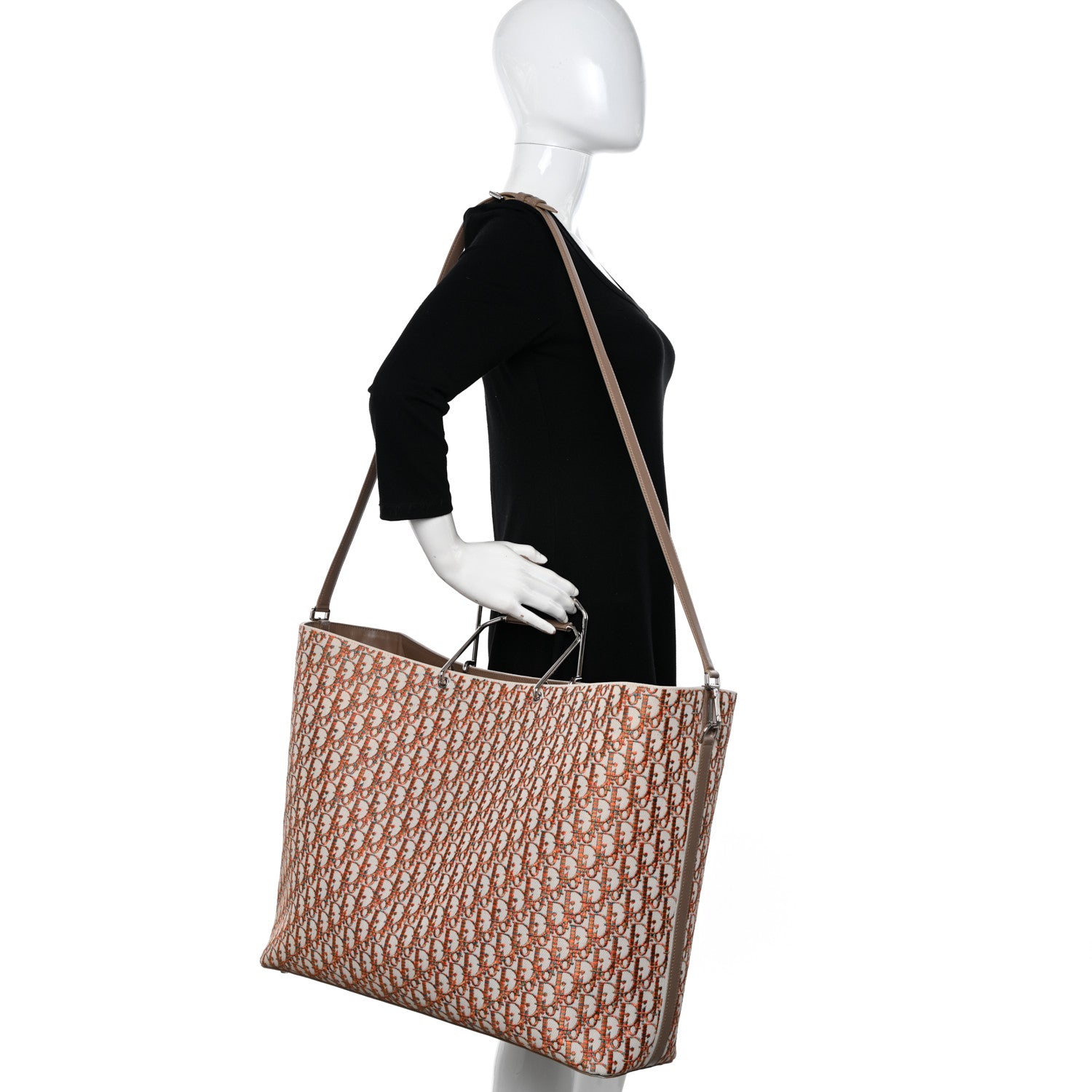 Christian Dior Oblique Embroidered Miami Tote Multicolor 2 of 9