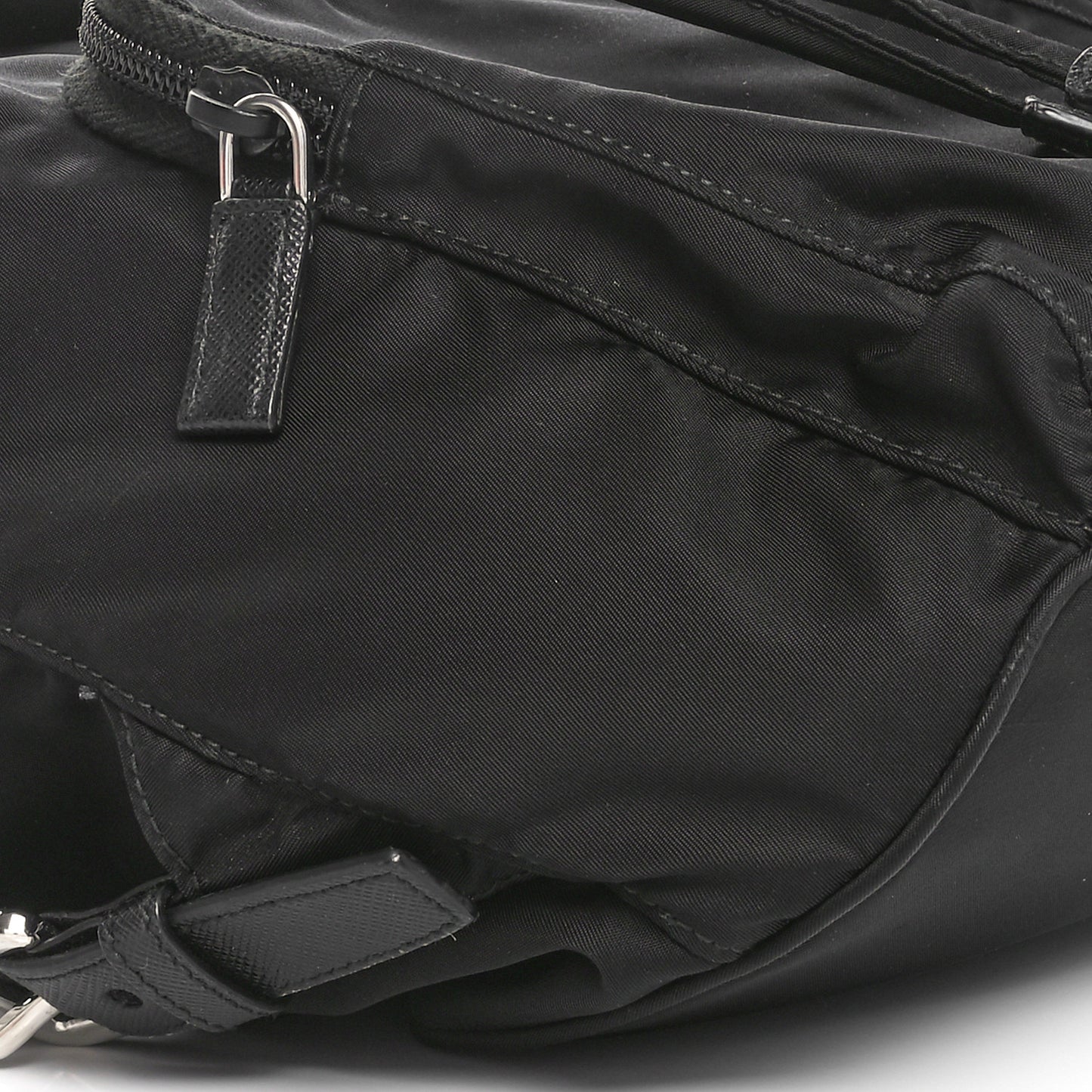 Tessuto Nylon Saffiano Vela Backpack Black