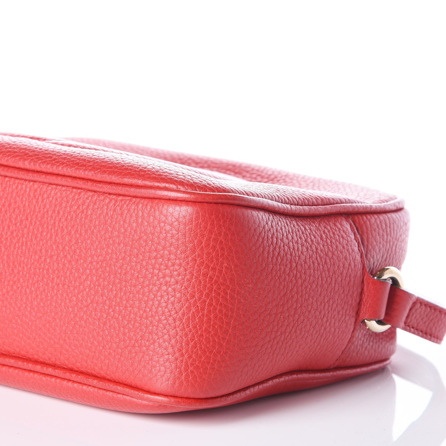 Gucci Pebbled Calfskin Small Soho Disco Bag Vibrant Red 7 of 13