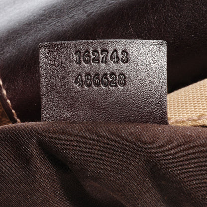 Gucci Monogram Horsebit Web Hobo Brown 7 of 7