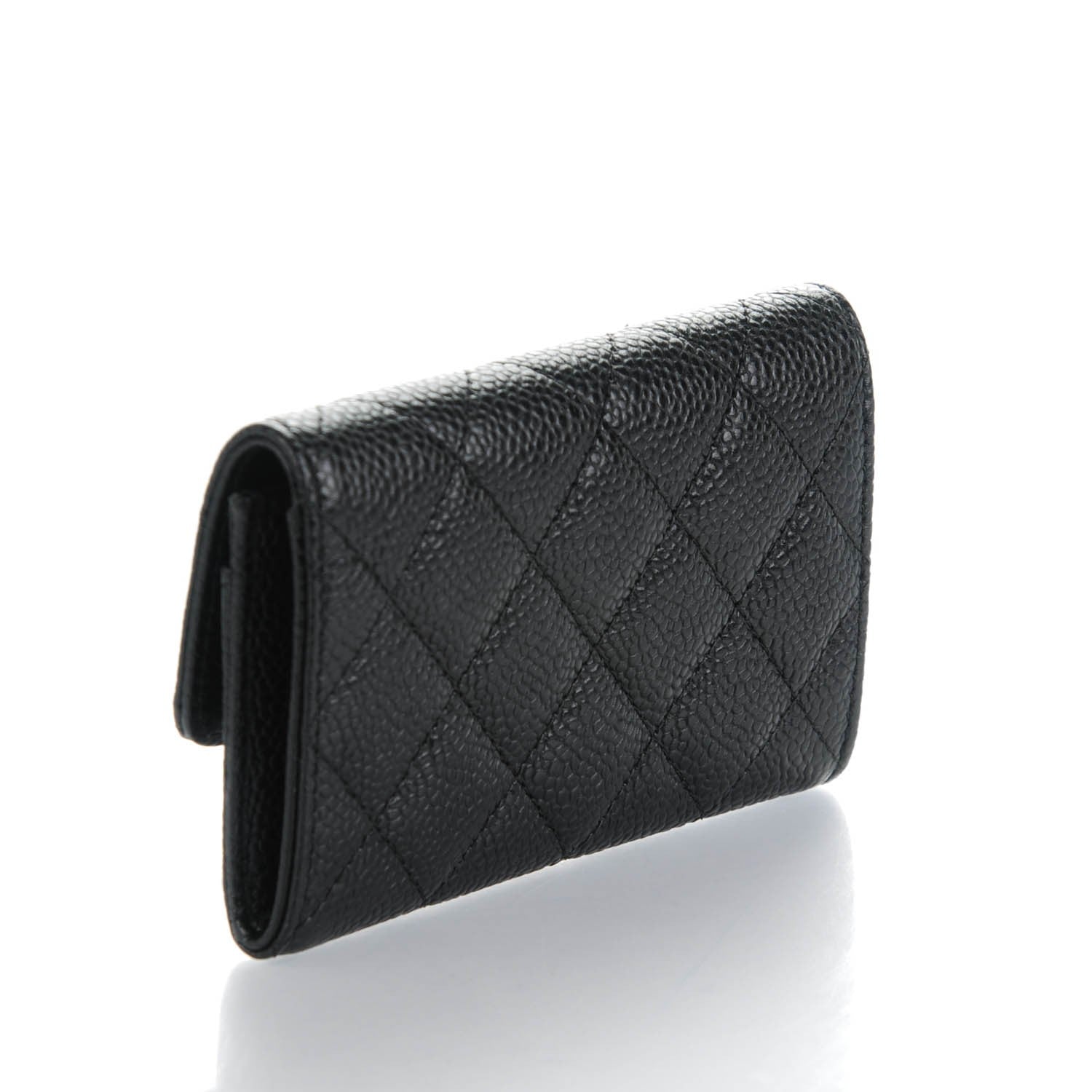 Chanel Caviar Quilted Flap Card Holder Black 3 of 8