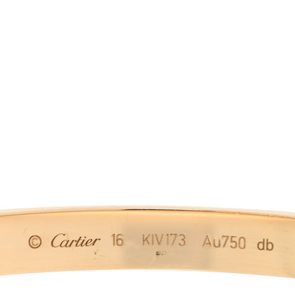 Cartier 18K Yellow Gold LOVE Bracelet 16 3 of 7