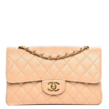 Chanel Caviar Quilted Small Double Flap Beige 1 of 13