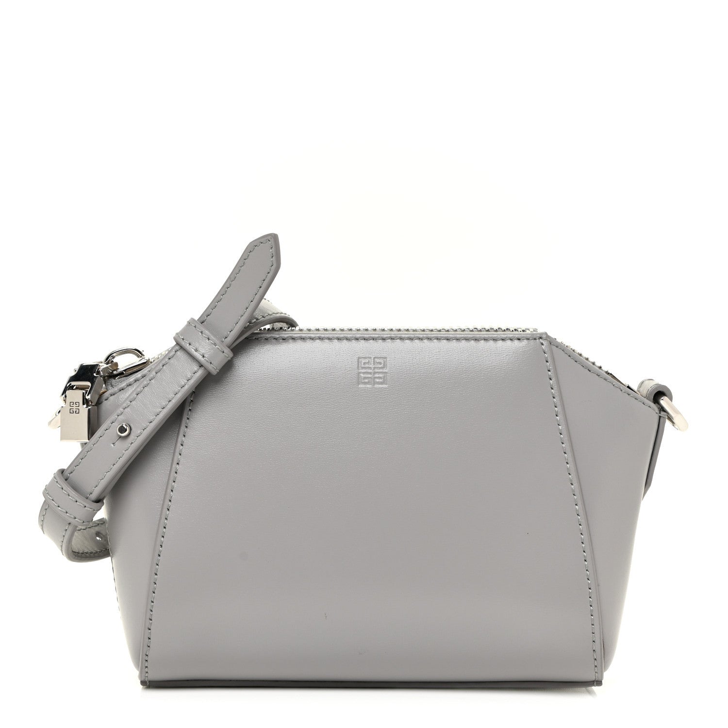 Givenchy Sugar Goatskin Nano Antigona Pearl Grey 1 of 12