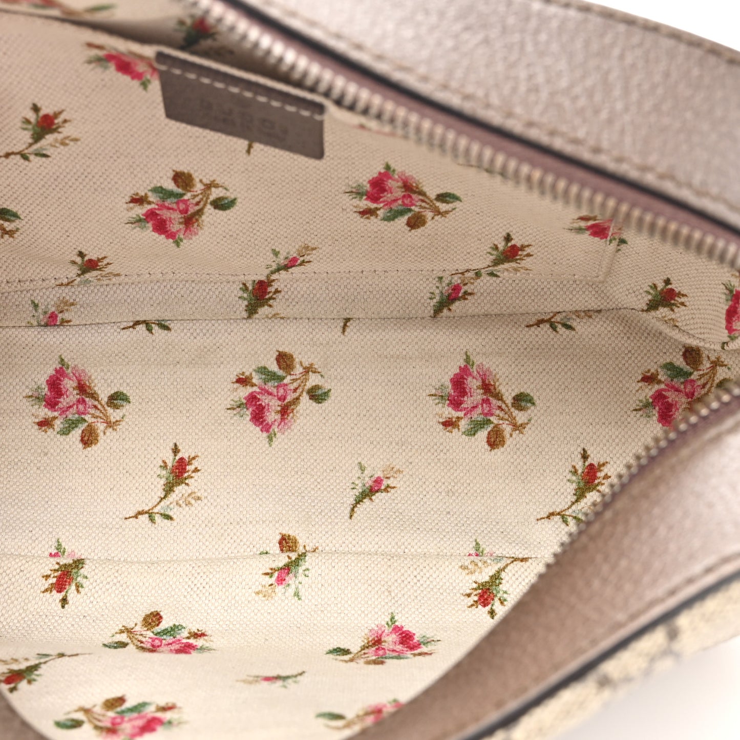 GG Supreme Monogram Web Neo Vintage Shoulder Bag Beige New Acero Crop