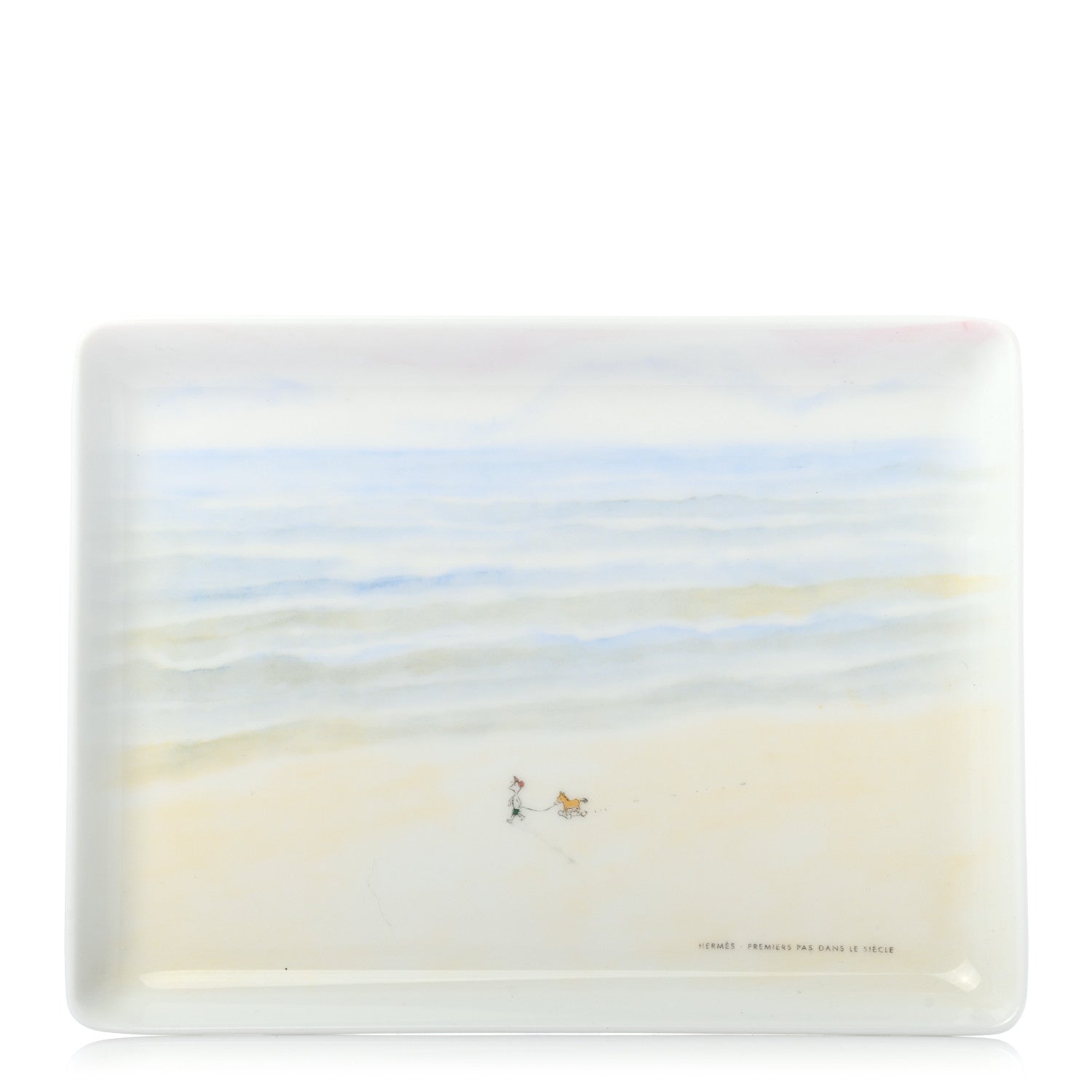 Hermes Porcelain Premiers Pas Dans Le Siecle Tray 1 of 5