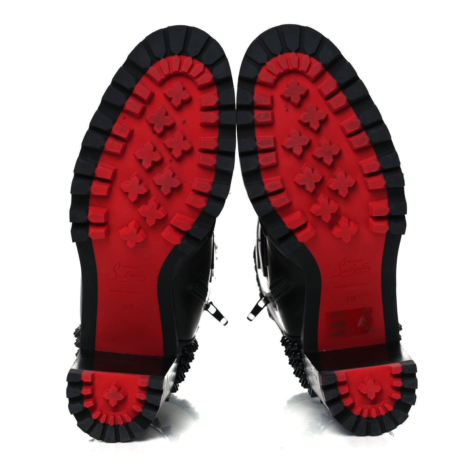 Christian Louboutin Calfskin Shearling Glorymount 70 Boots 39 Black 6 of 10