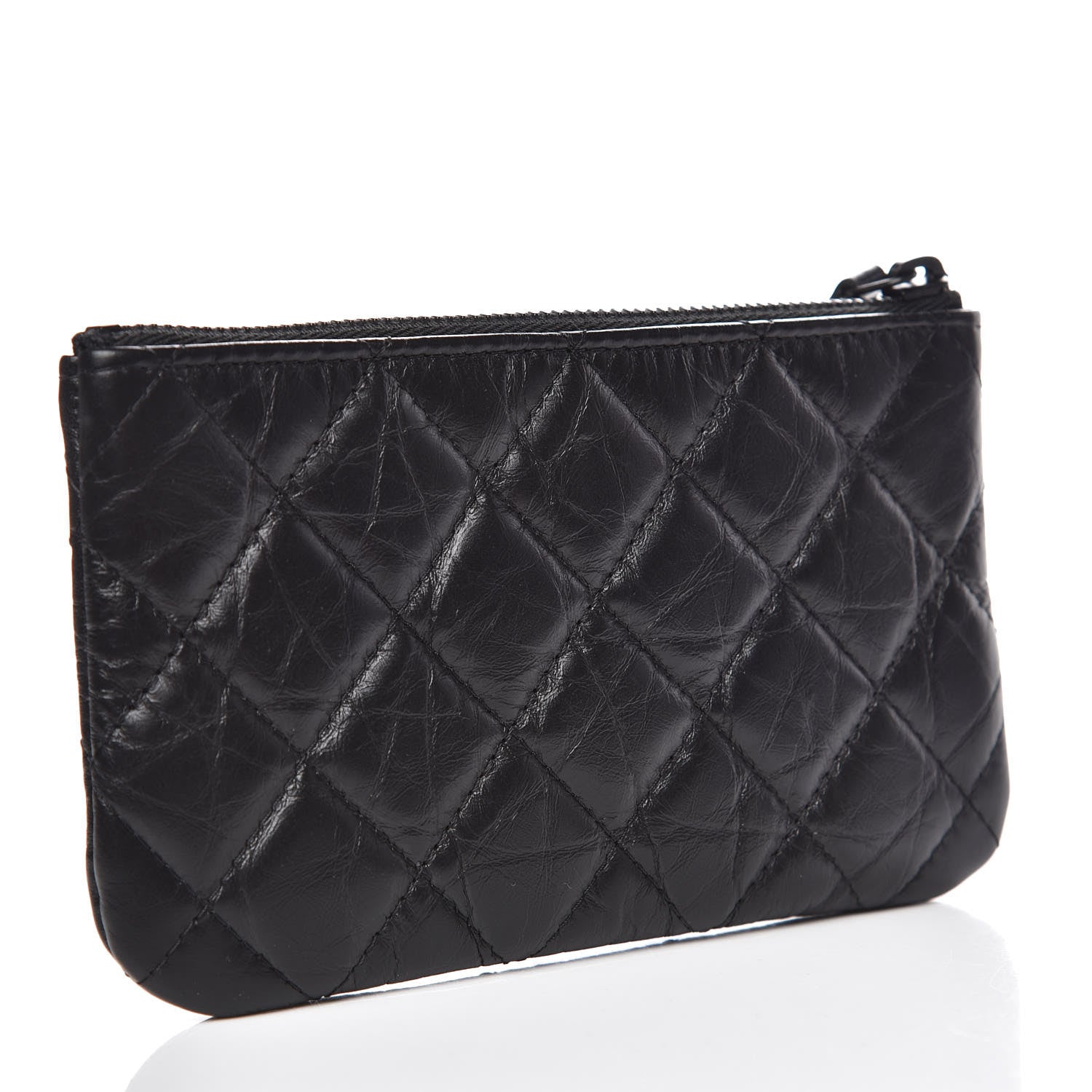 Chanel Aged Calfskin Quilted Small Reissue Cosmetic Case So Black 3 of 8
