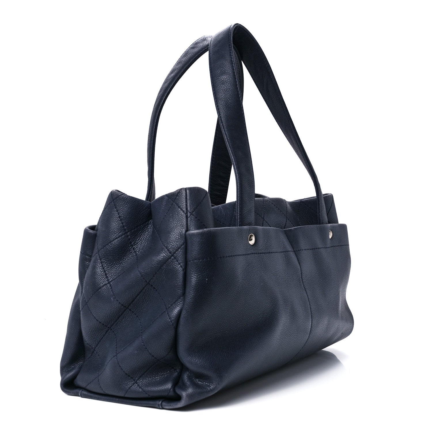 Chanel Caviar Executive Cerf Shopper Tote Navy 3 of 11
