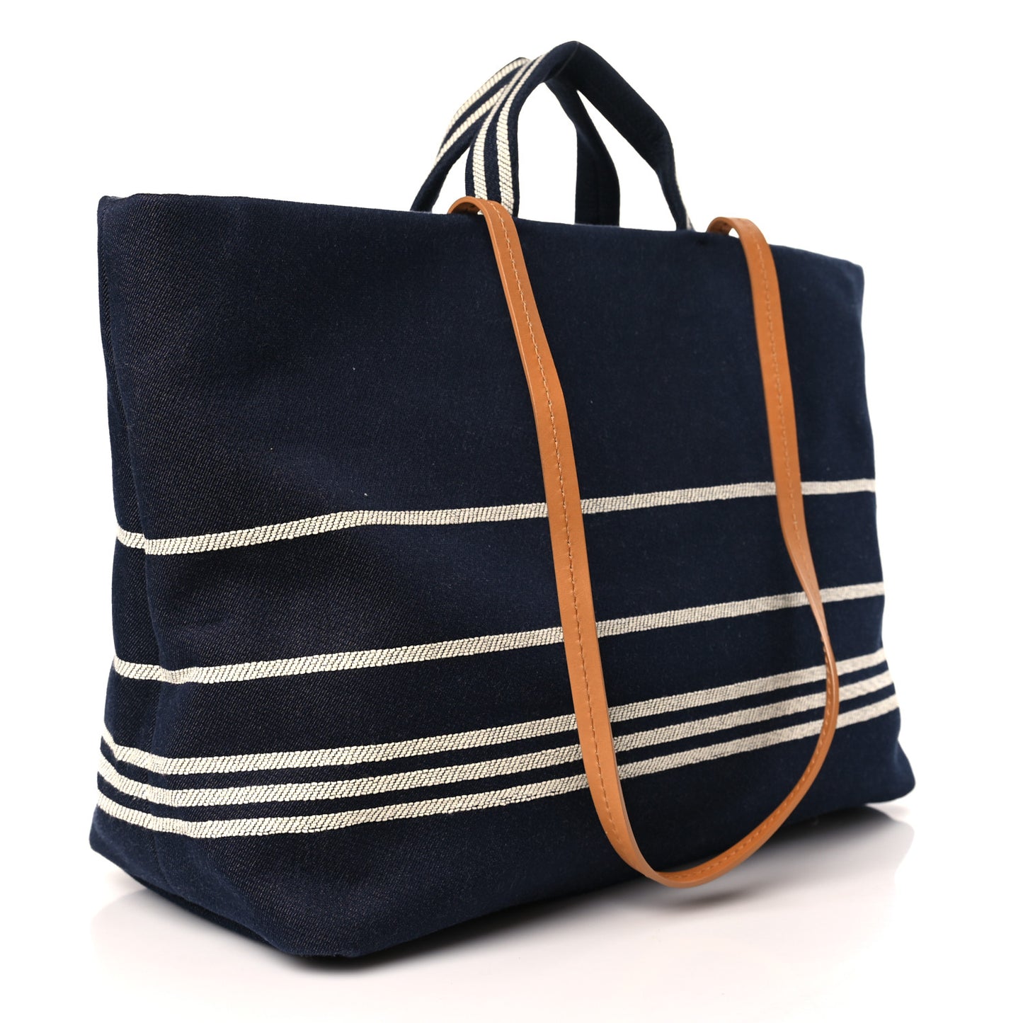 Denim Large Shopping Tote Blue
