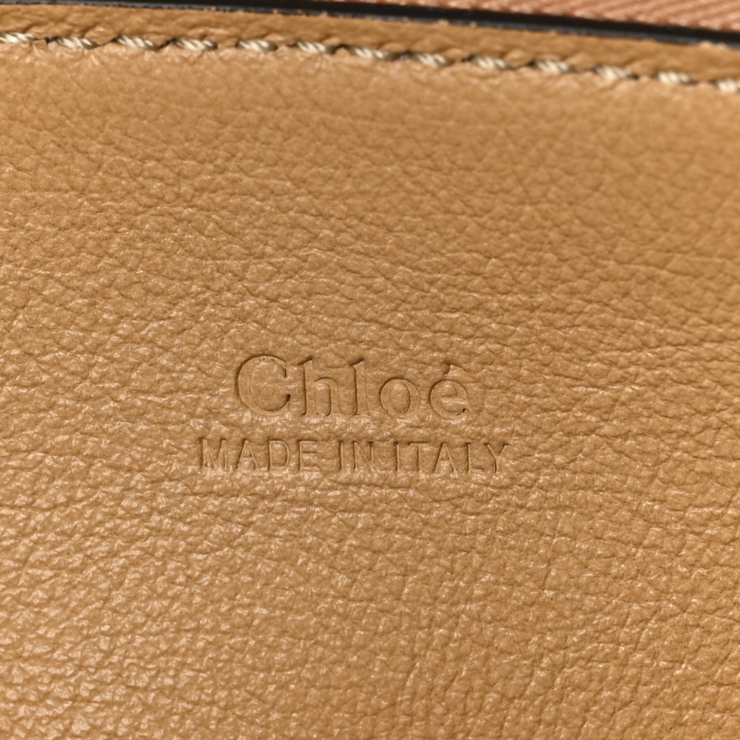 Chloe Buffalo Quilted Medium Edith Day Bag Soft Tan 6 of 8