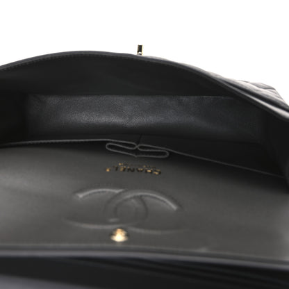 Chanel Lambskin Quilted Medium Double Flap Dark Grey 5 of 10