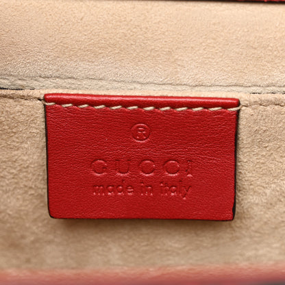 Gucci Snakeskin Small Padlock Shoulder Bag Red 6 of 10