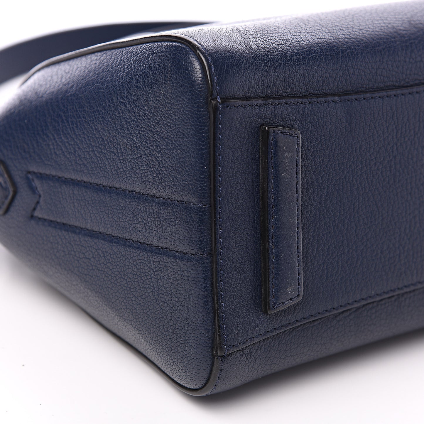 Sugar Goatskin Mini Antigona Navy