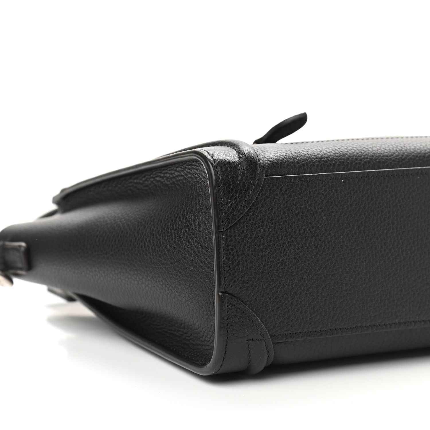 Celine Drummed Calfskin Nano Luggage Black 7 of 8
