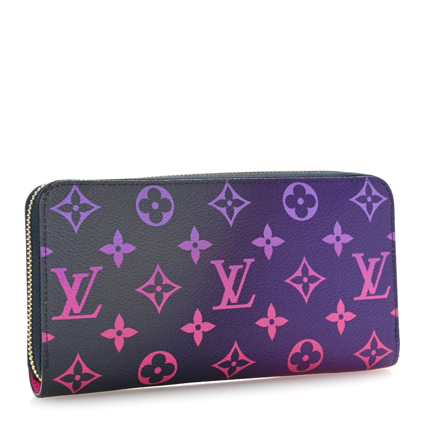 Monogram Giant Spring In The City Zippy Wallet Midnight Fuchsia