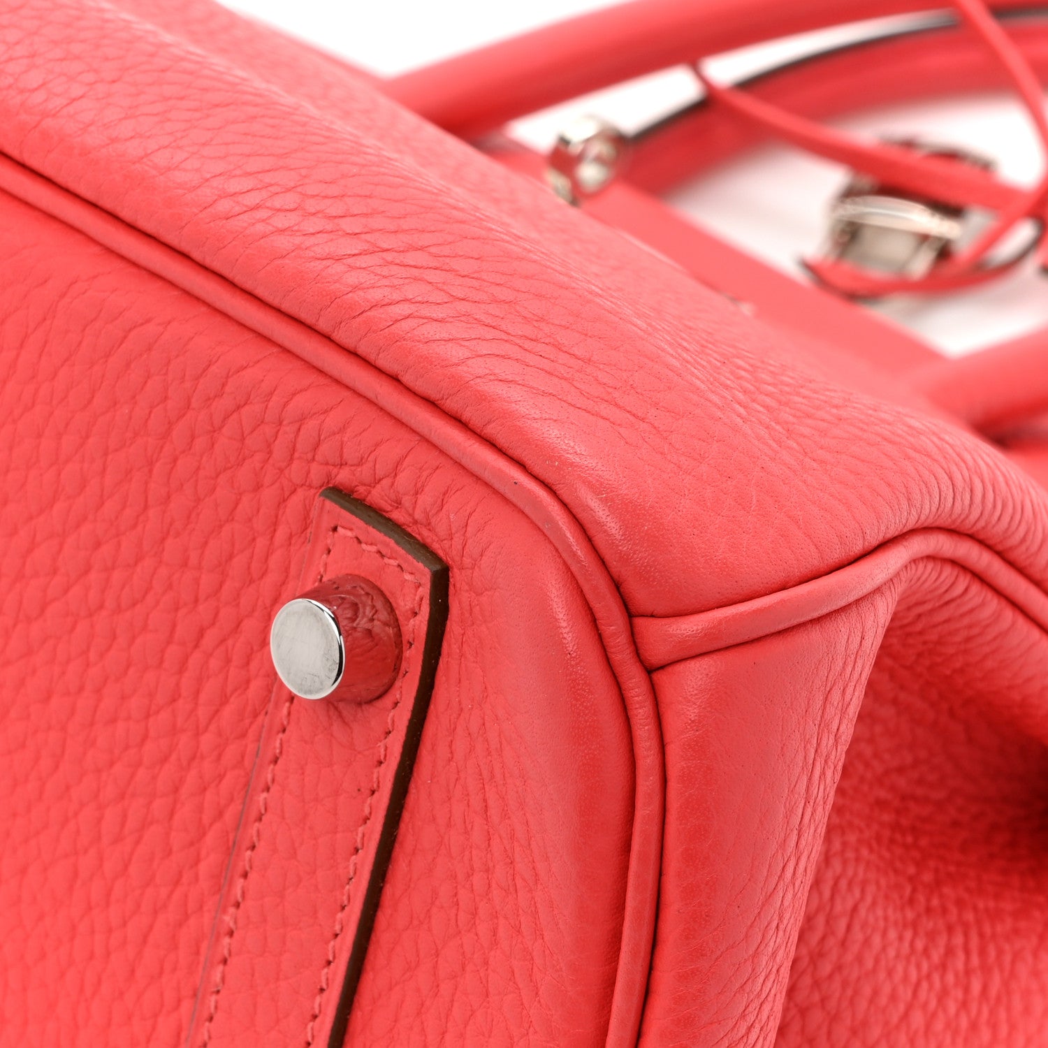 Hermes Taurillon Clemence Birkin 30 Rose Jaipur 12 of 17