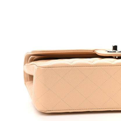 Chanel Caviar Quilted Medium Double Flap Beige 8 of 9