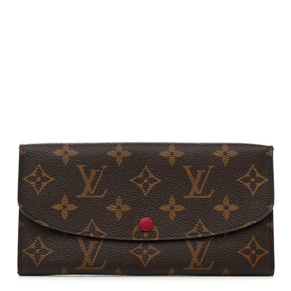 Louis Vuitton Monogram Emilie Wallet Fuchsia 1 of 7