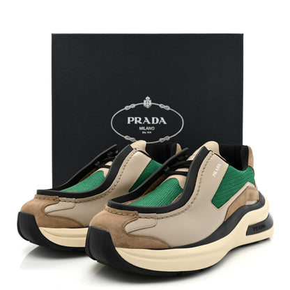 Prada Spazzolato Rois Bike Fabric Mens Sneakers 11 Quarzo Mango 10 of 10