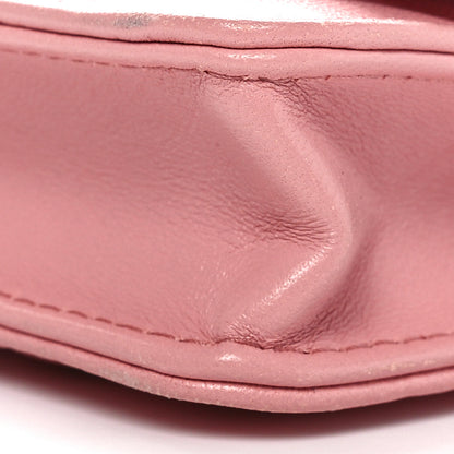 Chanel Lambskin Quilted Chanel 19 Flap Card Holder With Chain Rose 10 of 12