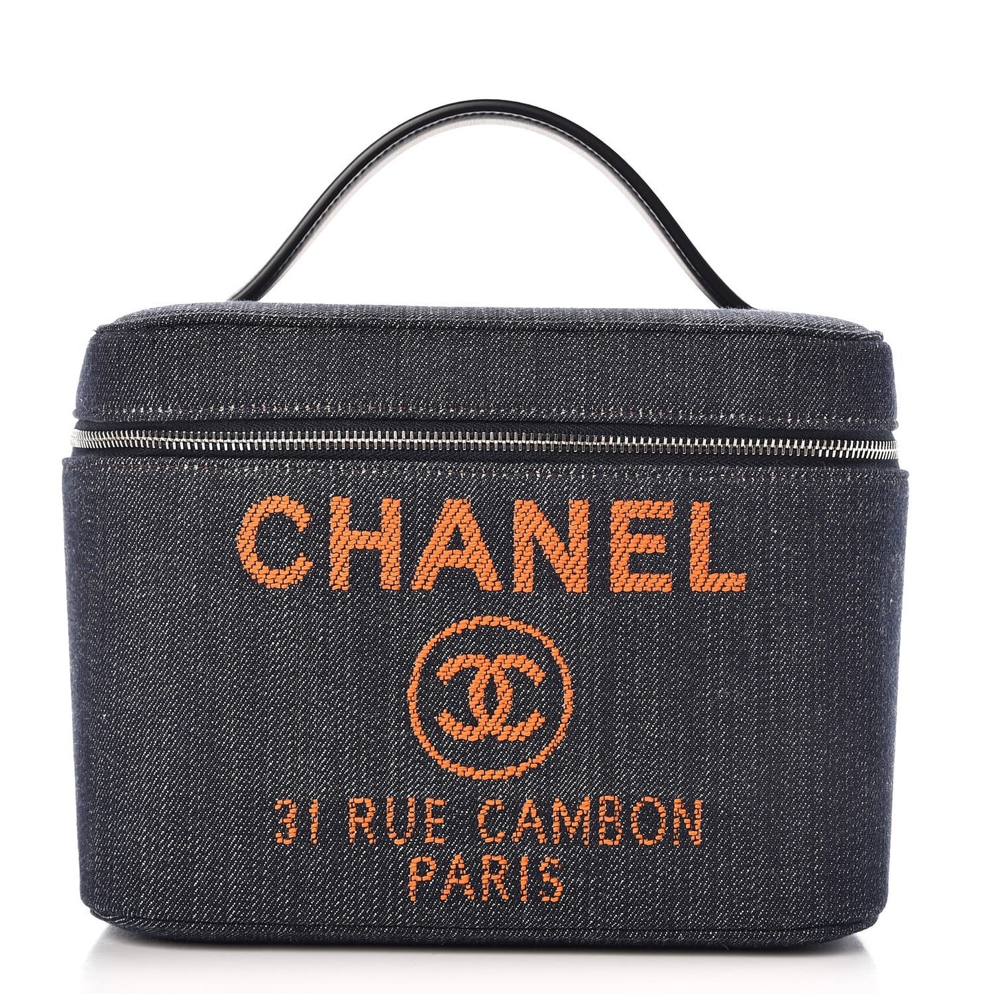 Denim Deauville Vanity Pouch Blue Orange