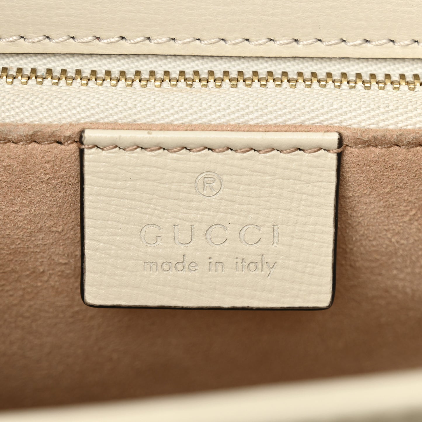 GG Supreme Monogram Horsebit 1955 Shoulder Bag Beige Mystic White