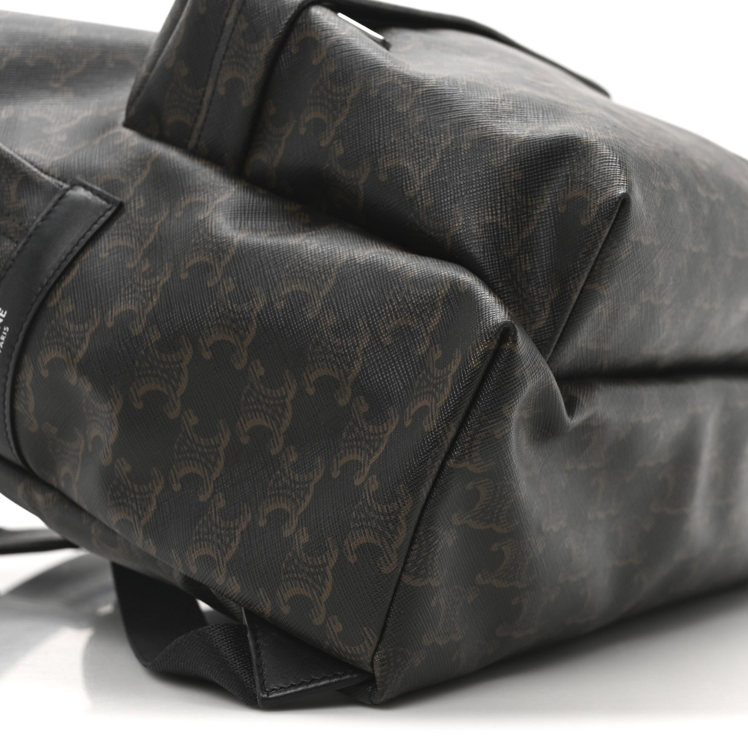 Celine Triomphe Canvas XL Calfskin Backpack Black 8 of 9