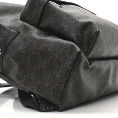 Celine Triomphe Canvas XL Calfskin Backpack Black 8 of 9