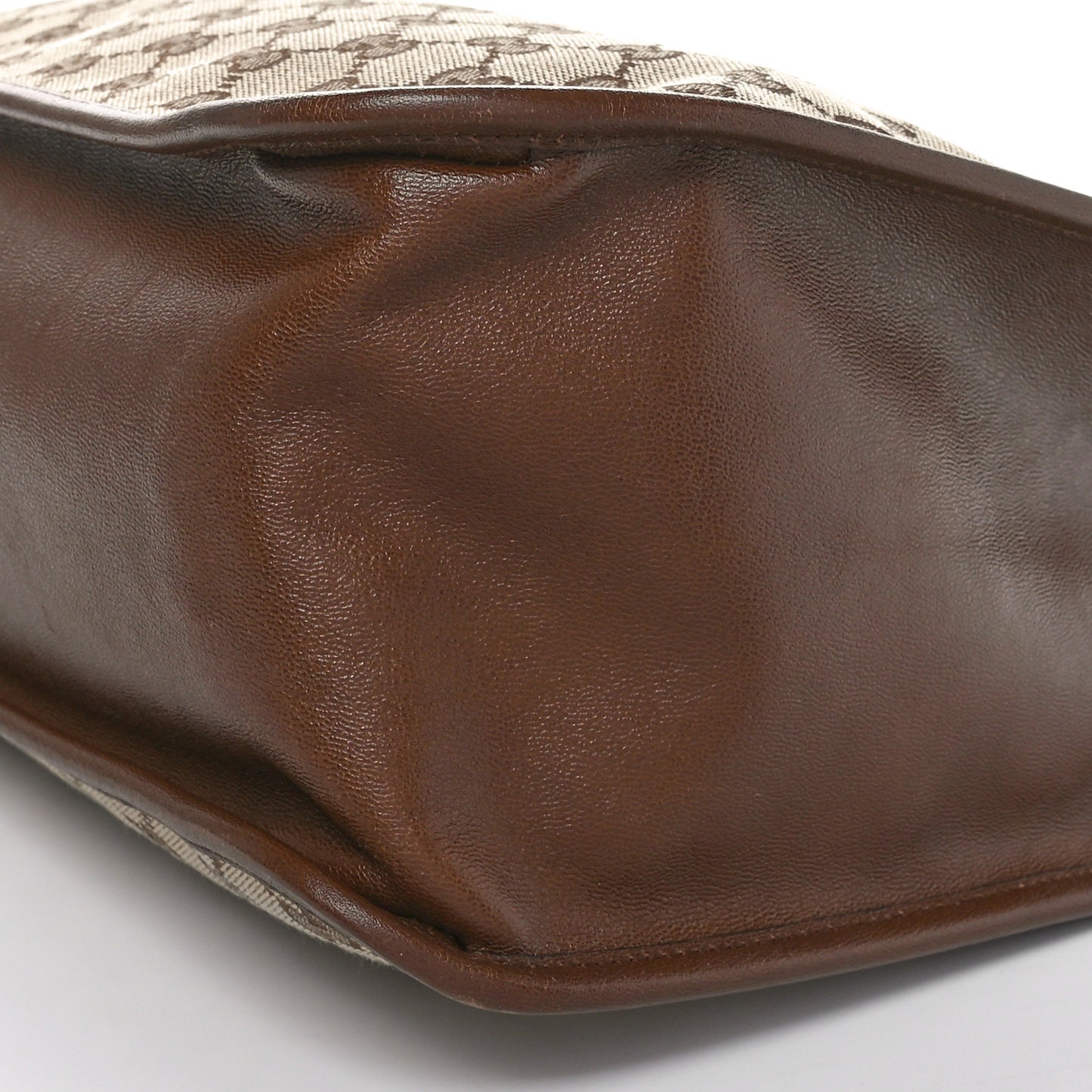 Monogram Horsebit 1955 Tote Bag Beige Brown Sugar
