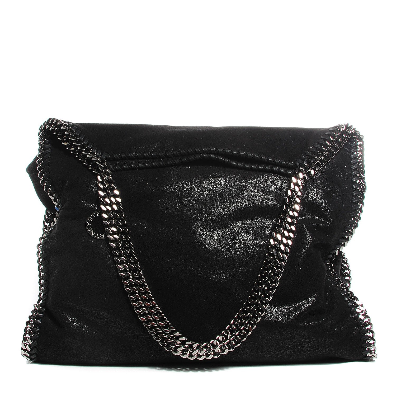 Stella McCartney Faux Leather Shaggy Deer Falabella Big Tote Black 1 of 9