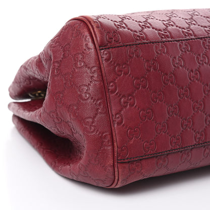 Gucci Soft Guccissima Medium Emily Shoulder Bag Classic Ruby 8 of 19